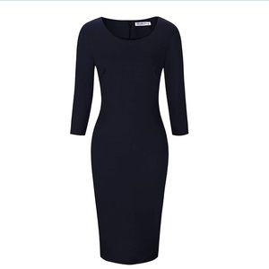 NWOT✨Navy ¾ Sleeve BodyCon Dress | Small